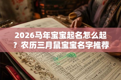 2026马年宝宝起名怎么起？农历三月鼠宝宝名字推荐