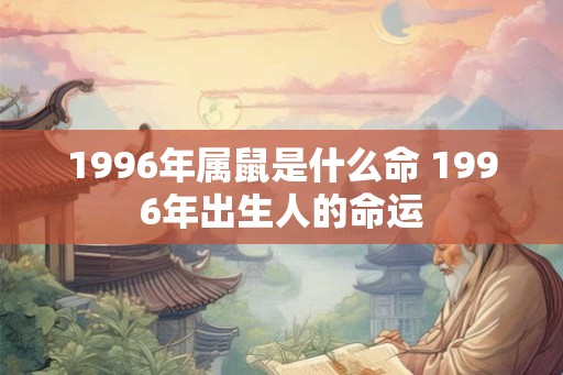 1996年属鼠是什么命 1996年出生人的命运