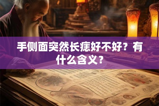 手侧面突然长痣好不好？有什么含义？