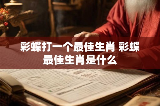 彩蝶打一个最佳生肖 彩蝶最佳生肖是什么