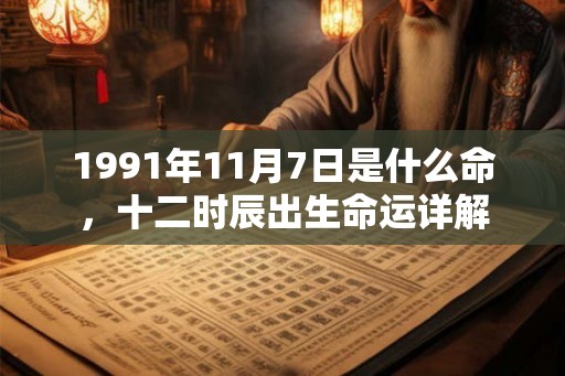 1991年11月7日是什么命,十二时辰出生命运详解 1991年11月7日是什么命,十二时辰出生命运详解