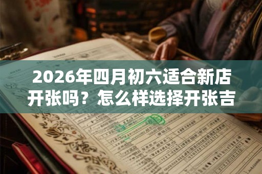 2026年四月初六适合新店开张吗?怎么样选择开张吉日? 2026年四月初六适合新店开张吗?怎么样选择开张吉日?