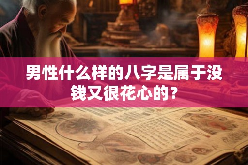 男性什么样的八字是属于没钱又很花心的？