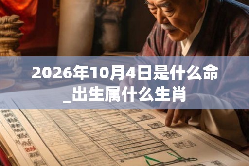 2026年10月4日是什么命_出生属什么生肖 2026年10月4日是什么命_出生属什么生肖