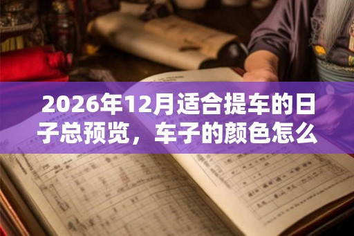 2026年12月适合提车的日子总预览，车子的颜色怎么选择？