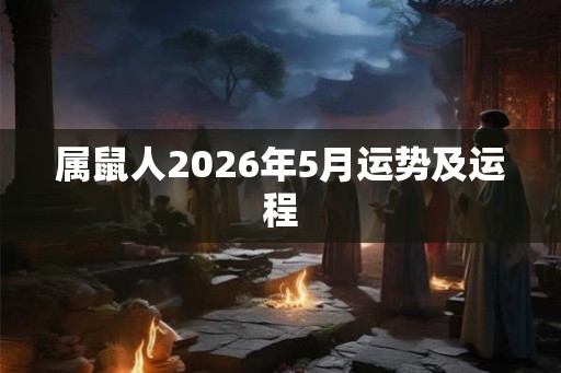 属鼠人2026年5月运势及运程