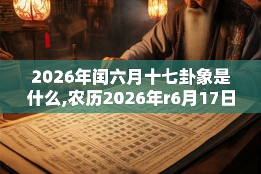 2026年闰六月十七卦象是什么,农历2026年r6月17日卦象