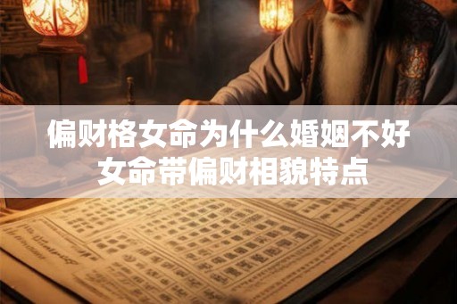 偏财格女命为什么婚姻不好 女命带偏财相貌特点