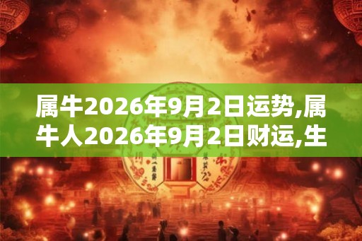 属牛2026年9月2日运势,属牛人2026年9月2日财运,生肖牛2026年9月2日运势 属牛2026年9月2日运势,属牛人2026年9月2日财运,生肖牛2026年9月2日运势