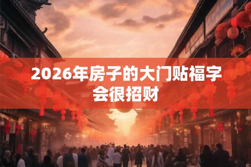 2026年房子的大门贴福字会很招财