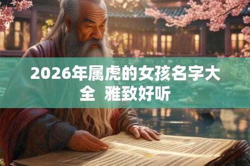 2026年属虎的女孩名字大全 雅致好听 2026年属虎的女孩名字大全 雅致好听