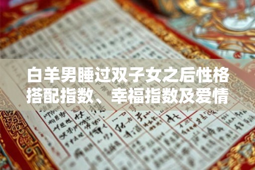 白羊男睡过双子女之后性格搭配指数、幸福指数及爱情甜蜜度分析