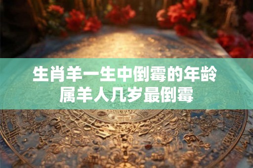 生肖羊一生中倒霉的年龄 属羊人几岁最倒霉