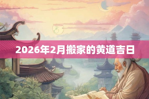 2026年2月搬家的黄道吉日 2026年2月搬家的黄道吉日