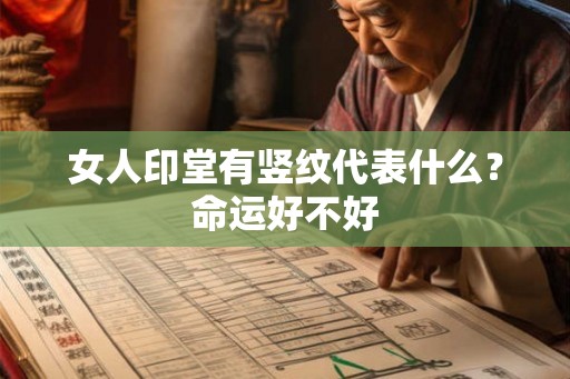 女人印堂有竖纹代表什么?命运好不好 女人印堂有竖纹代表什么?命运好不好