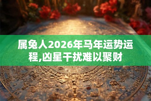属兔人2026年马年运势运程,凶星干扰难以聚财