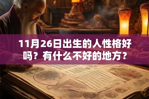 11月26日出生的人性格好吗？有什么不好的地方？