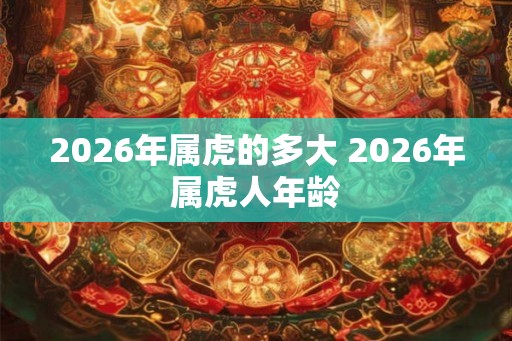 2026年属虎的多大 2026年属虎人年龄