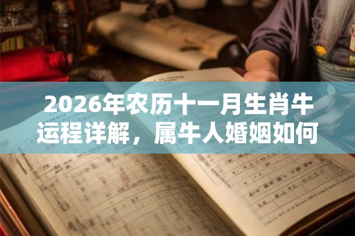2026年农历十一月生肖牛运程详解,属牛人婚姻如何? 2026年农历十一月生肖牛运程详解,属牛人婚姻如何?