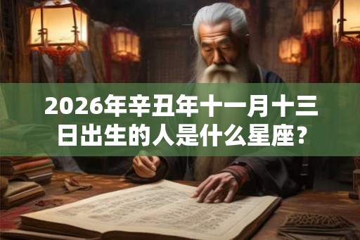 2026年辛丑年十一月十三日出生的人是什么星座？