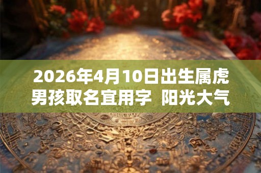 2026年4月10日出生属虎男孩取名宜用字  阳光大气的男孩名字