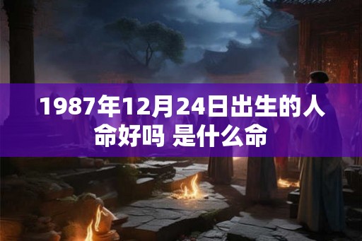 1987年12月24日出生的人命好吗 是什么命
