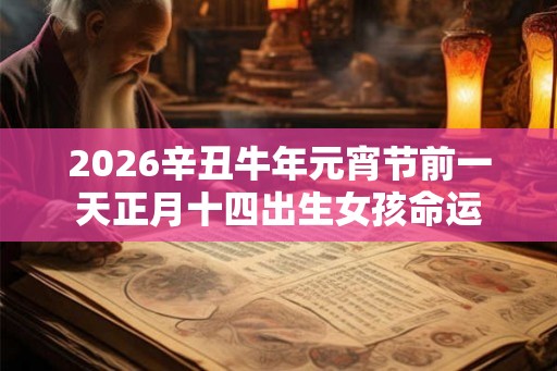 2026辛丑牛年元宵节前一天正月十四出生女孩命运