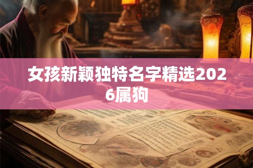 女孩新颖独特名字精选2026属狗