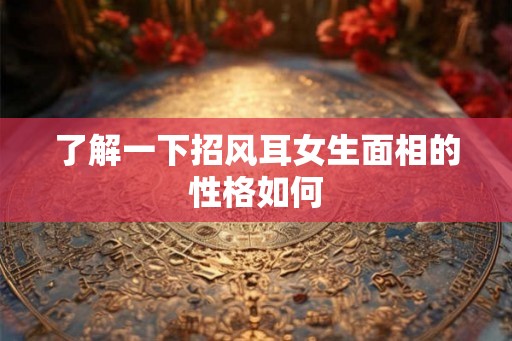 了解一下招风耳女生面相的性格如何