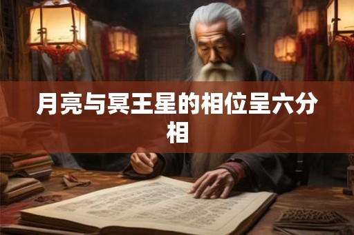 月亮与冥王星的相位呈六分相