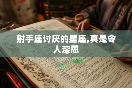 射手座讨厌的星座,真是令人深思