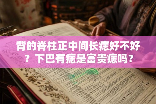 背的脊柱正中间长痣好不好?下巴有痣是富贵痣吗? 背的脊柱正中间长痣好不好?下巴有痣是富贵痣吗?