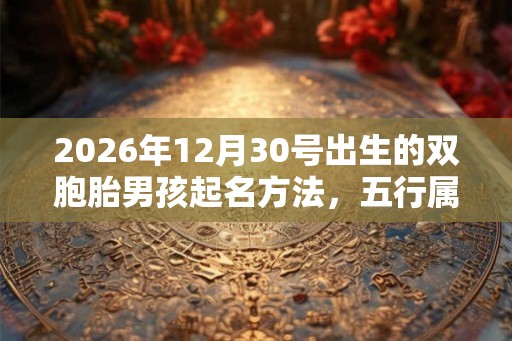 2026年12月30号出生的双胞胎男孩起名方法，五行属什么