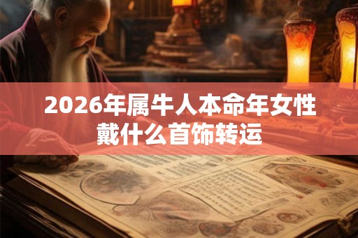 2026年属牛人本命年女性戴什么首饰转运