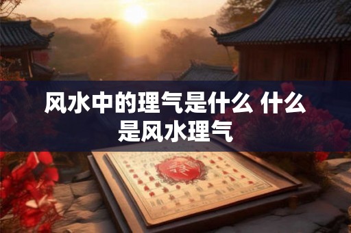 风水中的理气是什么 什么是风水理气