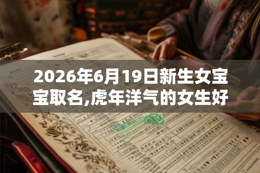 2026年6月19日新生女宝宝取名,虎年洋气的女生好名