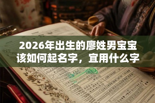 2026年出生的廖姓男宝宝该如何起名字，宜用什么字。