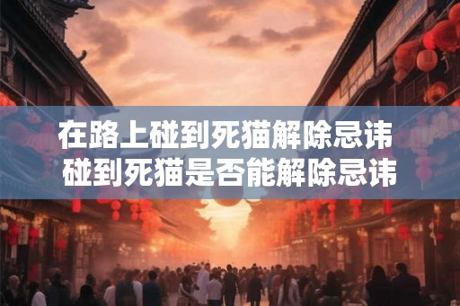 在路上碰到死猫解除忌讳 碰到死猫是否能解除忌讳