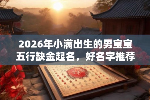 2026年小满出生的男宝宝五行缺金起名，好名字推荐大全