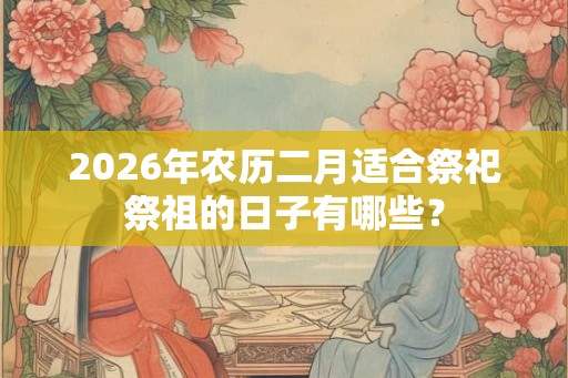 2026年农历二月适合祭祀祭祖的日子有哪些? 2026年农历二月适合祭祀祭祖的日子有哪些?