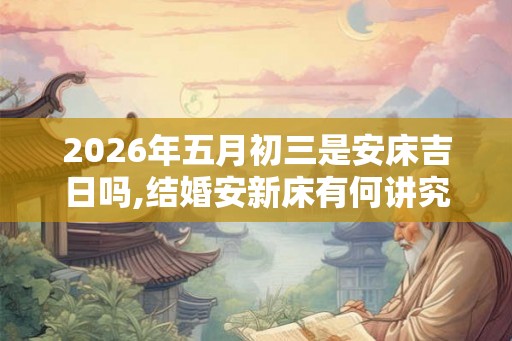 2026年五月初三是安床吉日吗,结婚安新床有何讲究