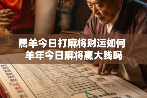属羊今日打麻将财运如何 羊年今日麻将赢大钱吗
