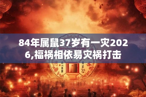 84年属鼠37岁有一灾2026,福祸相依易灾祸打击