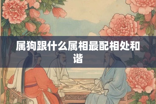 属狗跟什么属相最配相处和谐