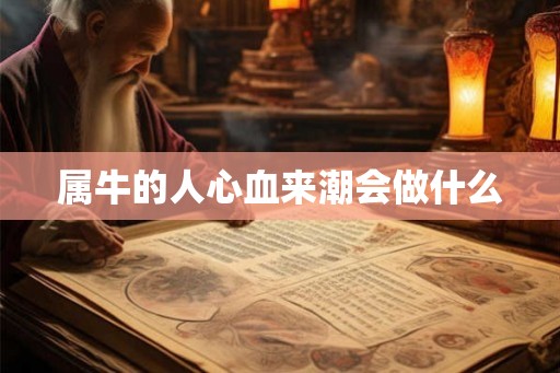 属牛的人心血来潮会做什么