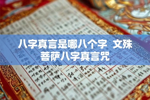八字真言是哪八个字  文殊菩萨八字真言咒