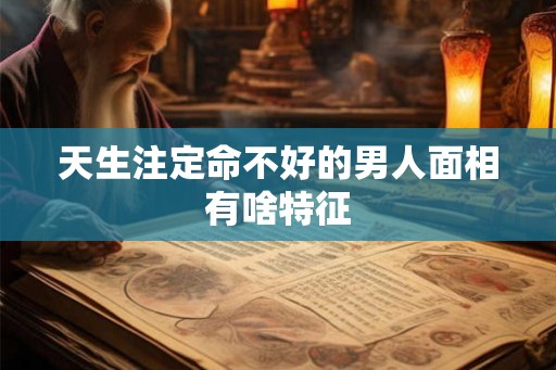 天生注定命不好的男人面相有啥特征