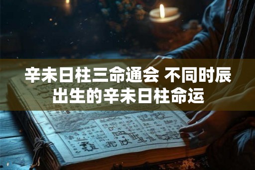 辛未日柱三命通会 不同时辰出生的辛未日柱命运