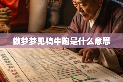 做梦梦见骑牛跑是什么意思