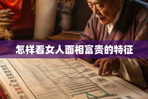 怎样看女人面相富贵的特征
